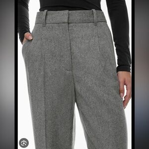 Aritzia Wilfred heather charcoal Wool Trousers